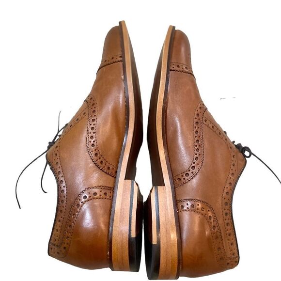 Classic Brown Leather Oxfords main image 5